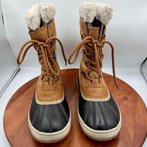 Sorel 1964 Pac Nylon Winter Snow Boots Waterproof Brown NM3487-224 Men 9.5